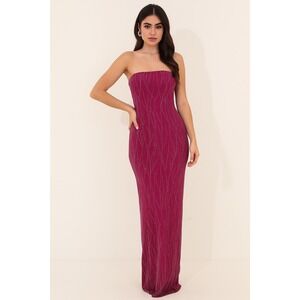 Vintage Jessica McClintock Gunne‎ Sax Dress 11 Strapless HOCO Event Formal Prom